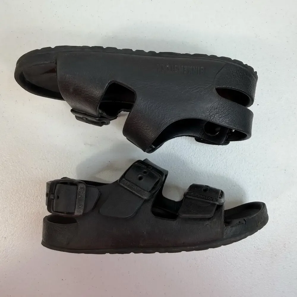 Birkenstock Kids 27 US 9 Milano Eva Sandals Shoes Black Beach Waterproof Shoes‎